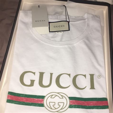 fake gucci t shirt line up|authentic gucci labels.